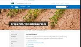 
							         Crop and Livestock Insurance | USDA								  
							    