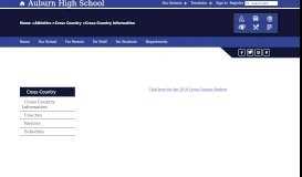 
							         Cross Country / Cross Country Information - Auburn City Schools								  
							    