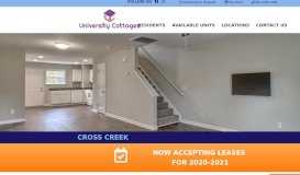
							         Cross Creek - University Cottages								  
							    