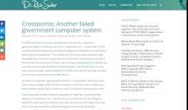 
							         Crosspointe: Another failed government computer system – Dr. Rich ...								  
							    