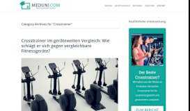 
							         Crosstrainer Archive - MedUni.com - das Portal für Medizininteressierte								  
							    