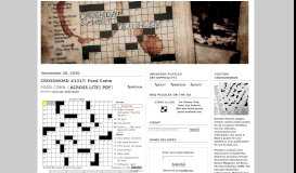 
							         CROSSWORD ... - Crossword Puzzles by Brendan Emmett Quigley								  
							    