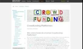 
							         Crowdfunding-Plattformen - Bergfürst								  
							    