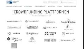 
							         Crowdfunding Plattformen: Eine Übersicht - Crowdfunding Hamburg ...								  
							    