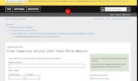 
							         Crown Commerical Service (CCS) Fleet Portal Website | The National ...								  
							    