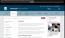
							         Crown land manager reserves portal - Crown land in New South Wales								  
							    
