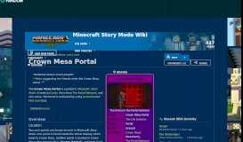 
							         Crown Mesa Portal | Minecraft Story Mode Wiki | FANDOM powered by ...								  
							    