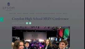 
							         Croydon High School MUN Conference - Epsom College								  
							    