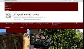 
							         Croydon Public School: Home								  
							    