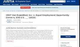 
							         CRST Van Expedited, Inc. v. Equal Employment Opportunity Comm'n ...								  
							    