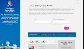 
							         Cruise Ship Speaker Portal								  
							    
