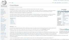 
							         Crunchbase - Wikipedia								  
							    