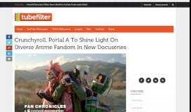 
							         Crunchyroll, Portal A To Shine Light On Diverse Anime Fandom In ...								  
							    
