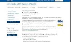
							         CruzID Passwords - UC Santa Cruz								  
							    