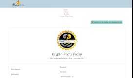 
							         Crypto Pilots Proxy - Aloha EOS Proxy Portal								  
							    