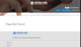 
							         Crystal Clinic Patient Portal - Crystal Clinic Orthopaedic Center								  
							    