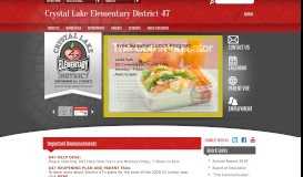 
							         Crystal Lake Elementary District 47 / Homepage								  
							    