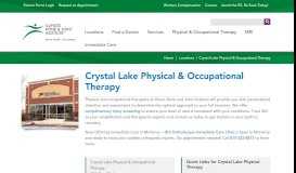 
							         Crystal Lake Physical Therapy | IBJI								  
							    