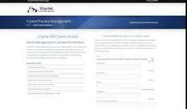 
							         Crystal PM Claims Portal | Optometry Billing Made Easy - Apex EDI								  
							    