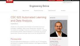
							         CSC 522 Automated Learning and Data Analysis | Engineering Online ...								  
							    
