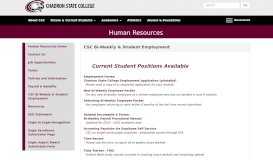 
							         CSC Bi-Weekly & Student Employment - Human Resources ...								  
							    