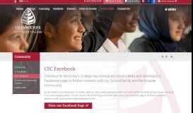 
							         CSC Facebook - Cranbourne Secondary College								  
							    