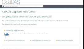 
							         CSDCAS Applicant Help Center - Liaison								  
							    