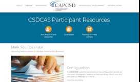 
							         CSDCAS Information for University Departments | - CAPCSD								  
							    