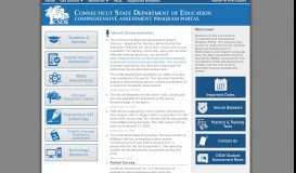 
							         CSDE Comprehensive Assessment Program portal								  
							    