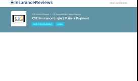 
							         CSE Insurance Login | Make a Payment - Insurance Reviews								  
							    