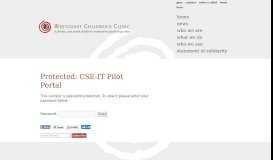 
							         CSE-IT Pilot Portal | WestCoast Children's Clinic								  
							    