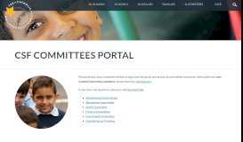 
							         CSF Committees Portal - Catholic Schools Foundation								  
							    
