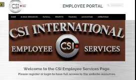 
							         CSI International Employee Portal - CSI International, Inc.								  
							    