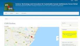 
							         CSIR Durban | Science Technology and Innovation for Sustainable ...								  
							    