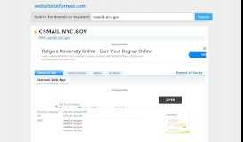 
							         csmail.nyc.gov at WI. Outlook Web App - Website Informer								  
							    