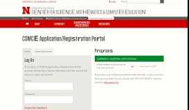 
							         CSMCE Application/Registration Portal | Center for Science ...								  
							    
