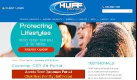
							         CSR 24 Customer Portal - Huff Insurance								  
							    