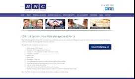 
							         CSR / 24 Risk Management Portal - BNC Insurance								  
							    