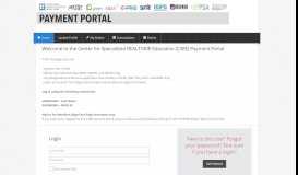 
							         (CSRE) Payment Portal								  
							    