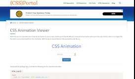 
							         CSS Animation Generator - CSS Portal								  
							    