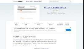 
							         Cstech.nintendo.com website. NINTENDO Support Portal.								  
							    