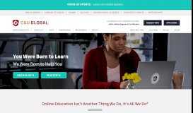 
							         CSU Global: Accredited Online College for Bachelor's and ...								  
							    