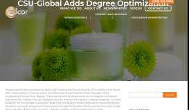 
							         CSU-Global Adds Degree Optimization | Edcor								  
							    