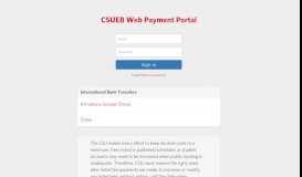 
							         CSUEB Web Payment Portal - California State University, East Bay								  
							    
