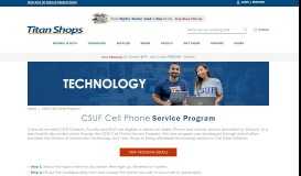 
							         CSUF Cell Phone Program - Titan Shops								  
							    