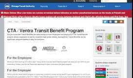 
							         CTA Transit Benefit Fare Program - CTA								  
							    