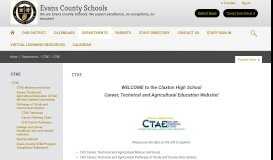 
							         CTAE / CTAE - Evans County Schools								  
							    