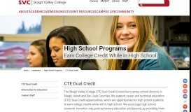 
							         CTE Dual Credit - College for High Schoolers - Skagit Valley College								  
							    