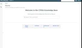 
							         CTERA Portal - CTERA Knowledge Base								  
							    
