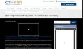 
							         CTH News - New Progression Pathways: BPP University								  
							    